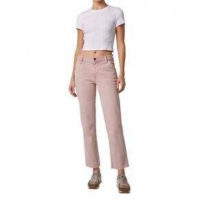 NEW EDYSON charlie high rise straight jeans in blush